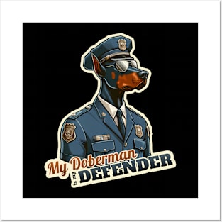 Doberman Police Posters and Art